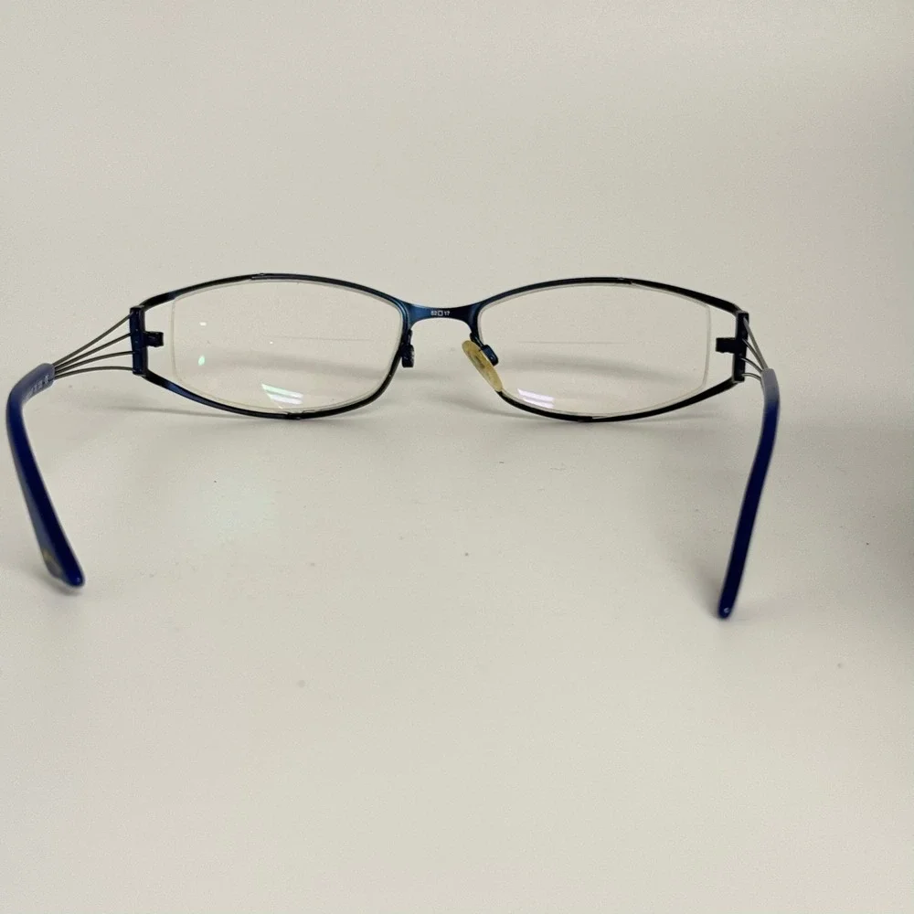 Brendel Eschenbach Germany 902047‎ Navy Blue Metal Wire Temple  52-17-135